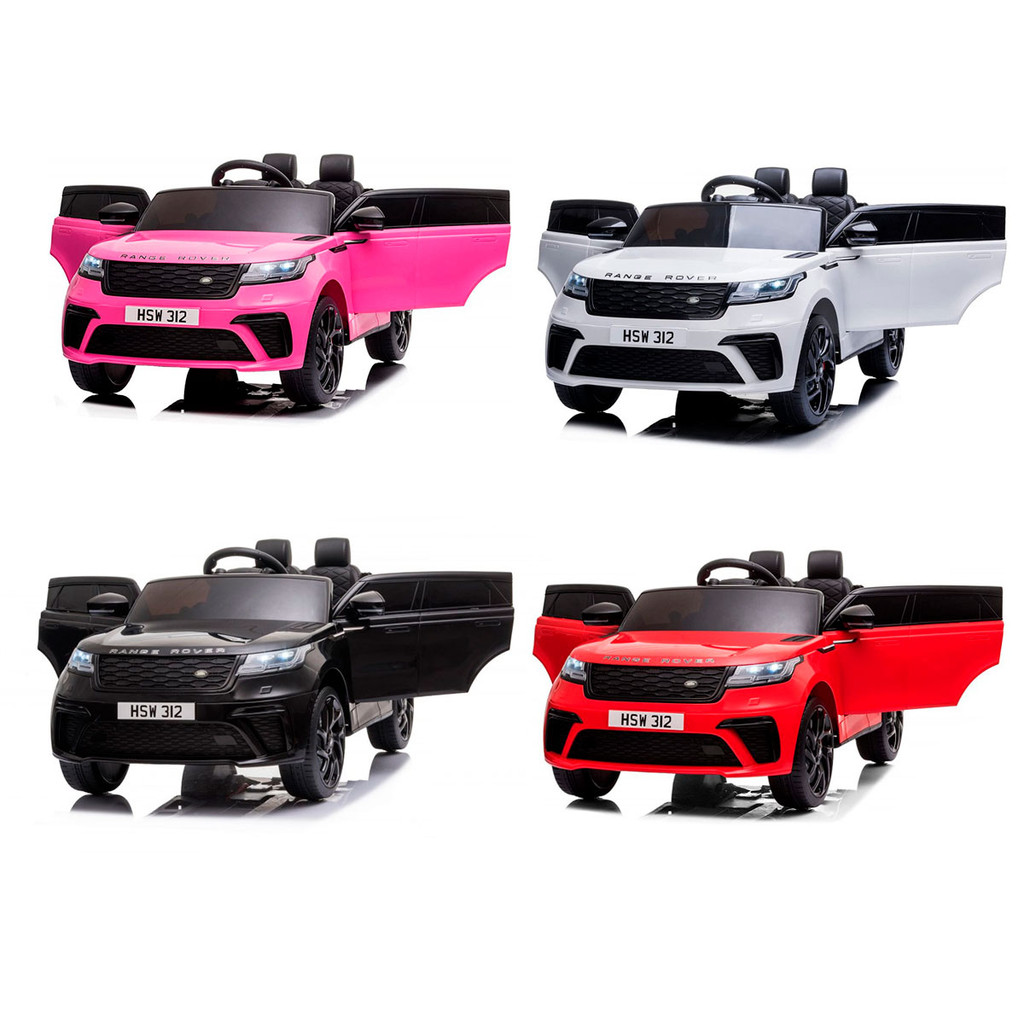 Carrinho Elétrico Infantil Land Rover Range Rover Velar 12v Controle USB Som MP3 Farol Várias Cores