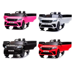 Carrinho Elétrico Infantil Land Rover Range Rover Velar 12v Controle USB Som MP3 Farol Várias Cores