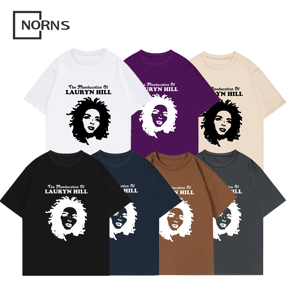 Camiseta NORNS Lauryn Hill Iconic Music Unisex 100% Algodão