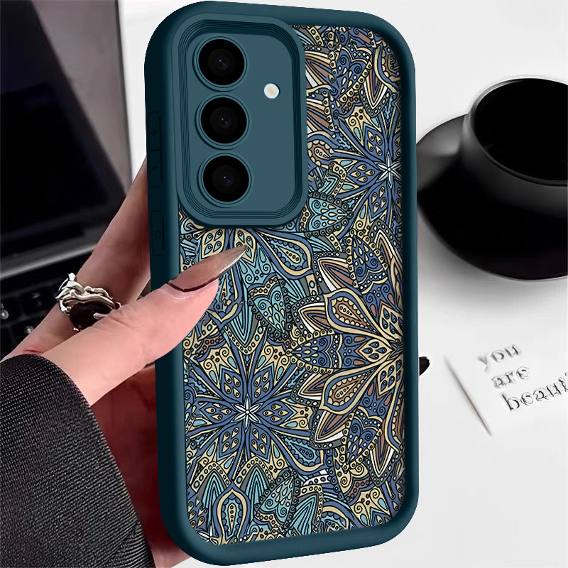 Retro Macio TPU Caso Para Samsung Galaxy A55 A16 A15 A14 A54 A35 A25 A34 A53 A52 5G A06 A05 A05S Silicone À Prova De Cho