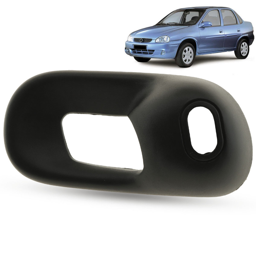Moldura da Maçaneta Interna da Porta Traseira Chevrolet Corsa 1994 a 2001 Classic 2004 a 2016 Tigra 1998 1999 2000