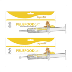 Kit 2 PeleFood Cat Suplemento Organnact - Seringa 34g