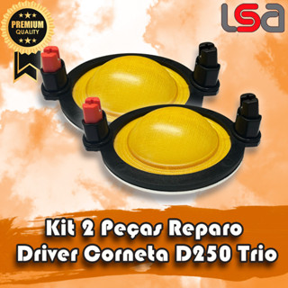 2 Peças Reparo Compativel com Driver Corneta D250 Trio Reforçado 8ohms em Oferta na Shopee