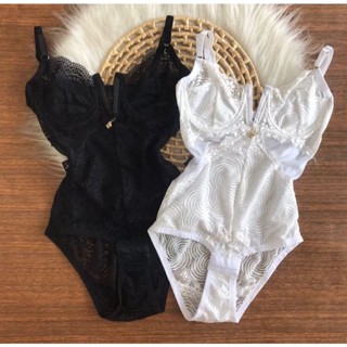 Body Jade em Renda com Decote em V e Abertura Inferior - Moda Lingerie Feminina de Qualidade em Oferta na Shopee