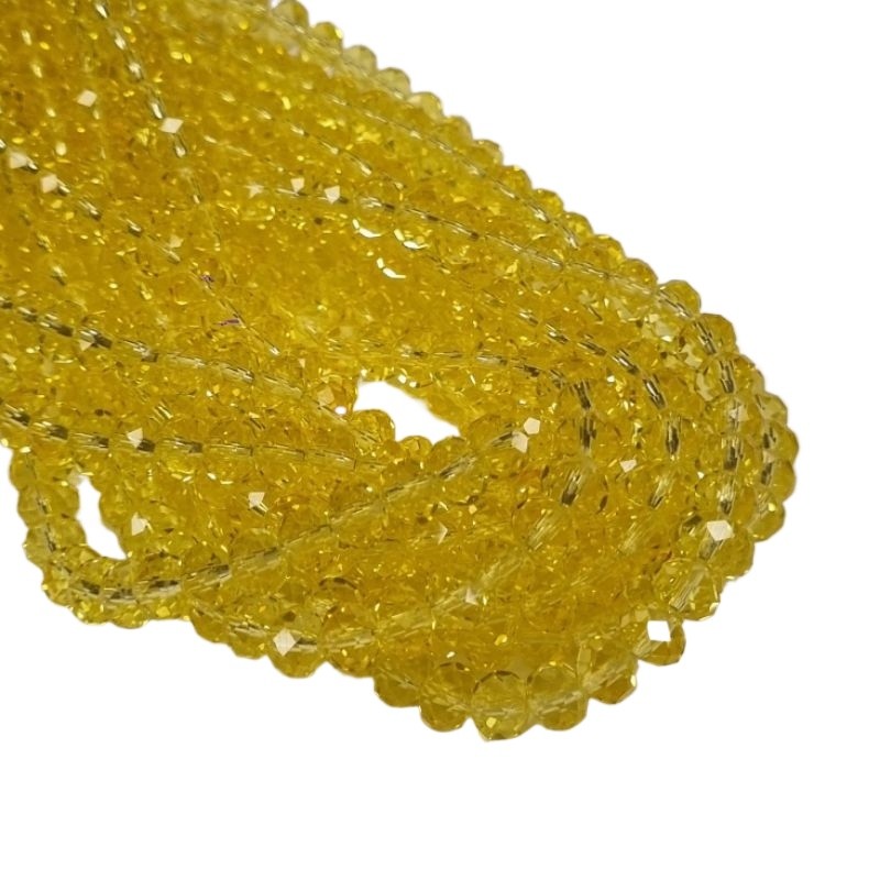Fio De Cristal 8mm Flat Achatado 70 Peças Para Artesanato Bijuteria Montagem Joias