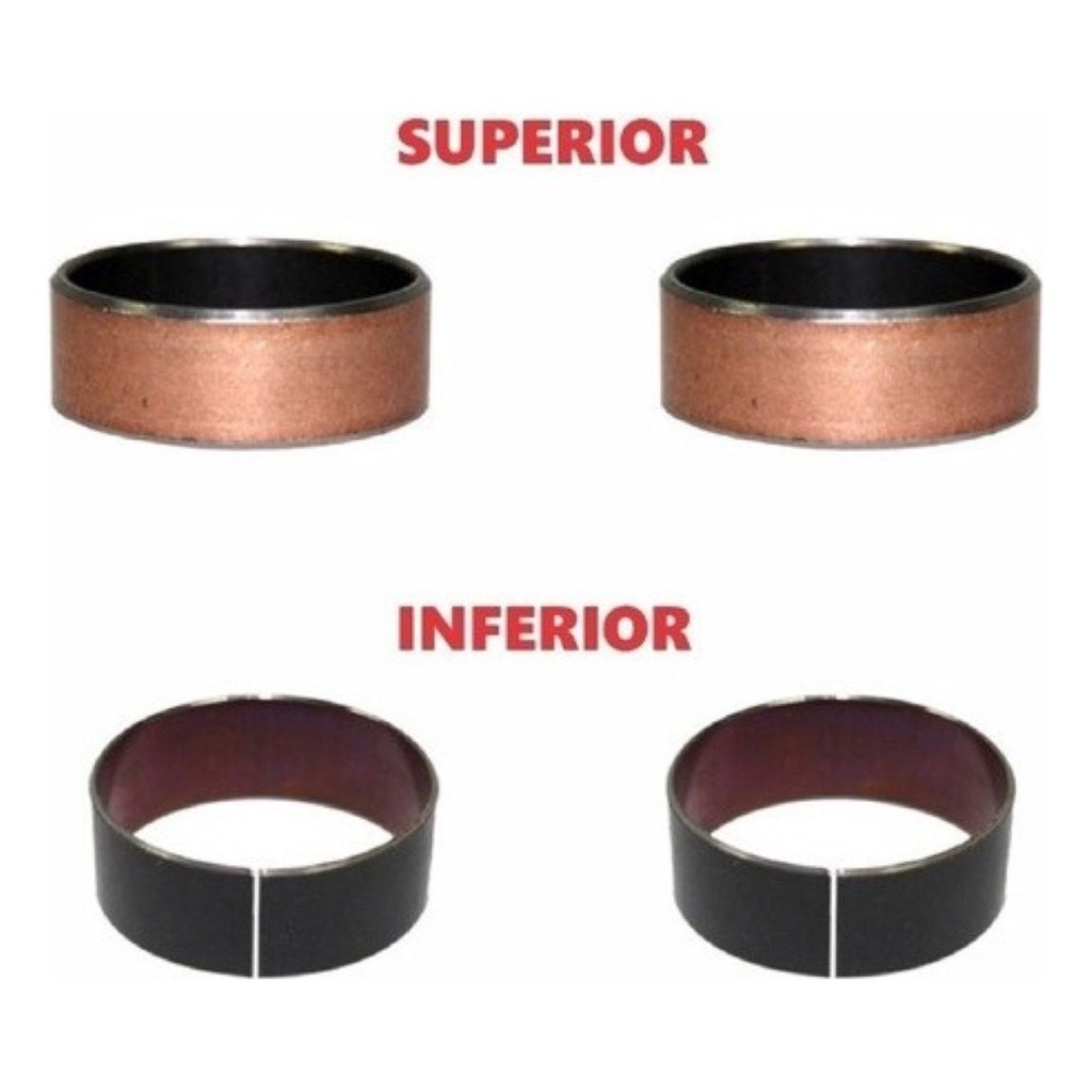 Bucha Guia Deslizante Bengala Superior +inferior HONDA CB250F TWISTER CBX250 TWISTER CB 300 KIT em Oferta na Shopee