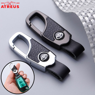 Chaveiro Com Logotipo Do Carro Toyota Metal Couro De Porta-Chaves Criativo Para Corolla Cross Hilux SW4 RAV4 Yaris Sedan em Oferta na Shopee