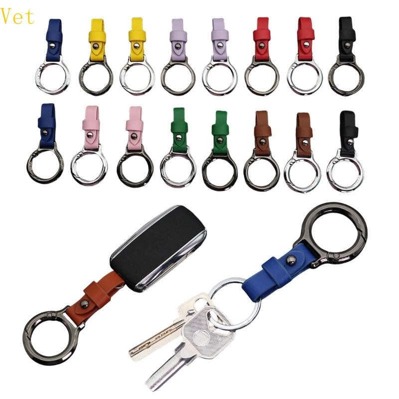 Chaveiros Couro Vaca Ligas Veterinárias Mosquetão Porta-Chaves Carro Gadget Multiferramenta