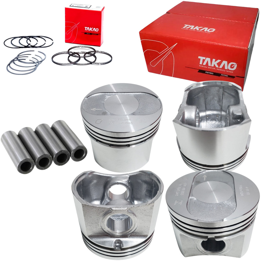 Jogo Pistao Com Aneis Palio Siena Uno 1.0 8v Fire Gasolina 2001 2002 2003 2004 2005 2006 em Oferta na Shopee