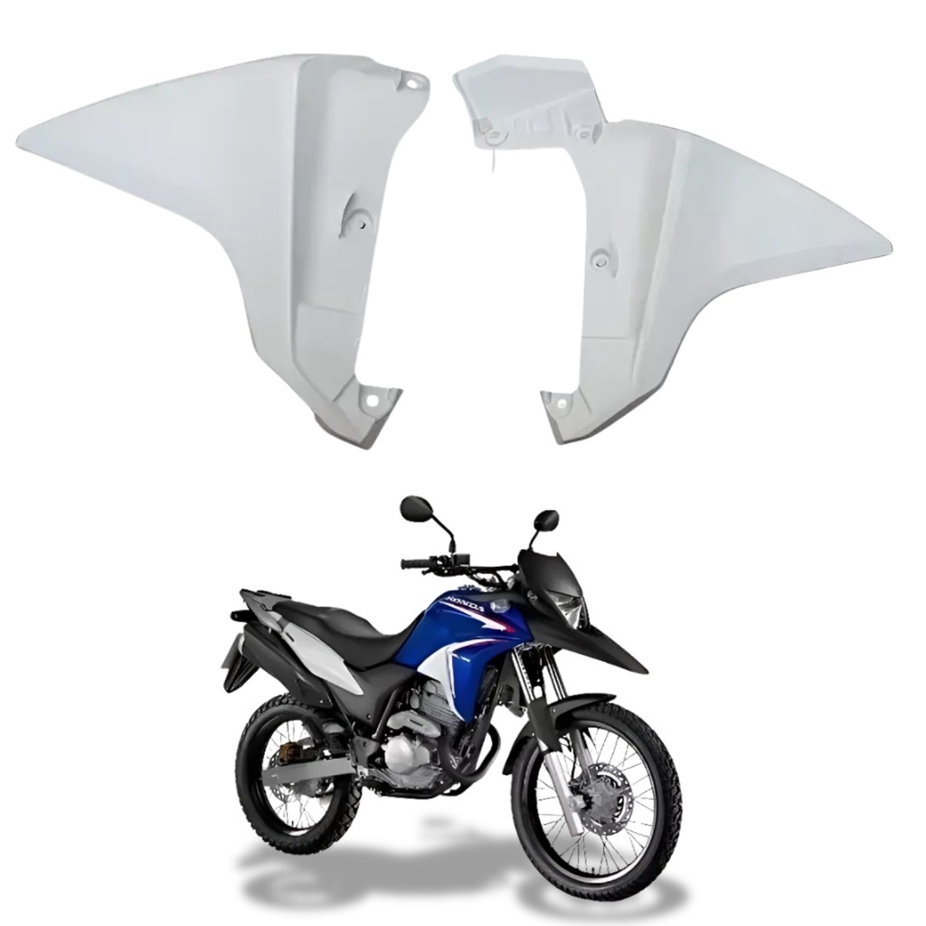 Carenagem Inferior Aba Aleta Tanque Branco Honda Xre 300 2013 2014 2015