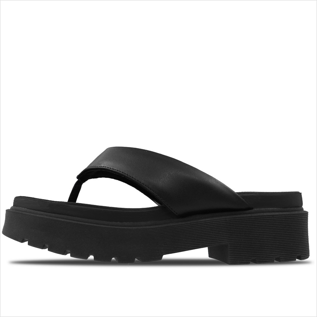 Sandália Tratorada Vizzano Feminina Com Salto Anabela Antiderrapante Preto - Original