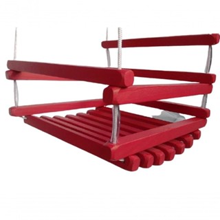 Balanço Gangorra Infantil Madeira 35x35 Red Suporta 80kg em Oferta na Shopee