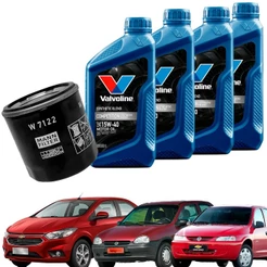 Kit Troca Óleo Valvoline 15w40 + Filtro Corsa Celta Prisma