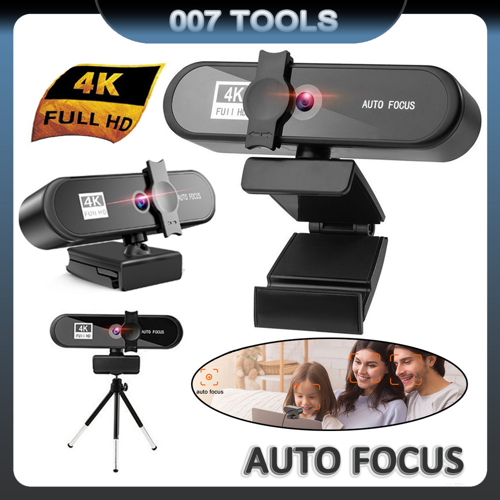 Full HD 1080P Câmera De Videoconferência De Computador Com Foco Automático De Webcam 4K Com Suporte