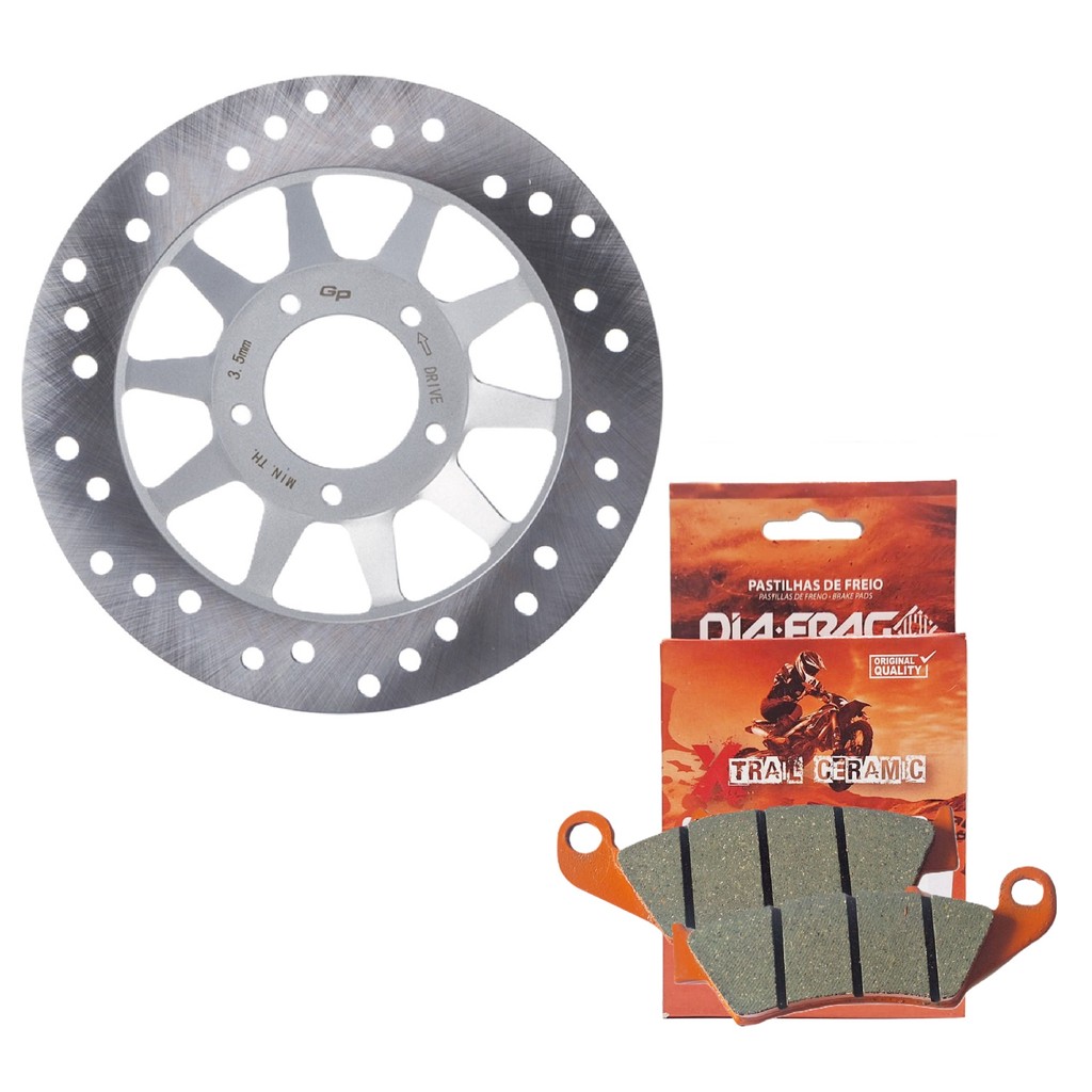 Disco de Freio Dianteiro Xre 190 2016-2024 + Pastilhas Diafrag (Cerâmica) em Oferta na Shopee