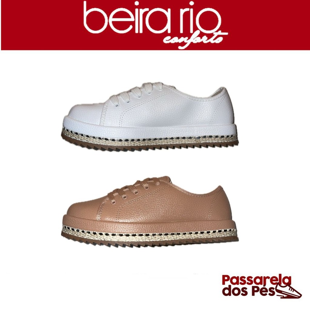Tênis Feminino Beira Rio Floather Napoli Casual Brilho Confortável Ref:4196.1203