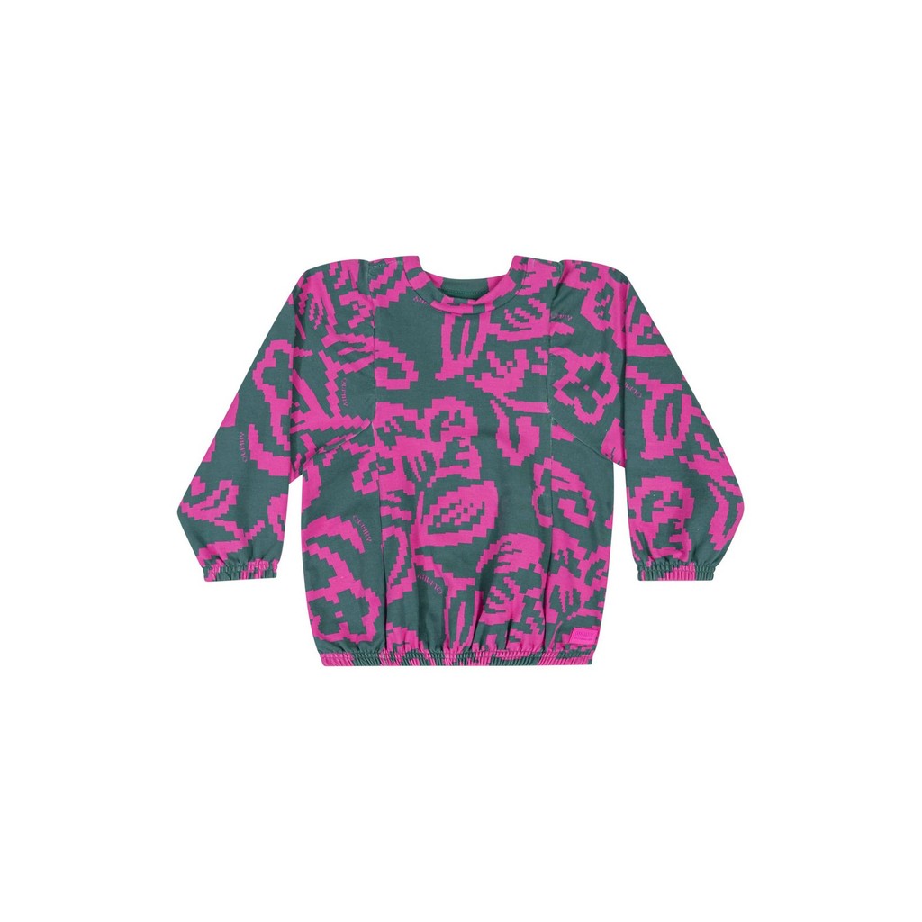 Blusão Estampado Infantil Menina Quimby em Oferta na Shopee