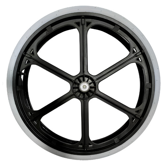 Roda Para Cadeira De Rodas Aro 24 Com 6 Raios Pneu Inflável