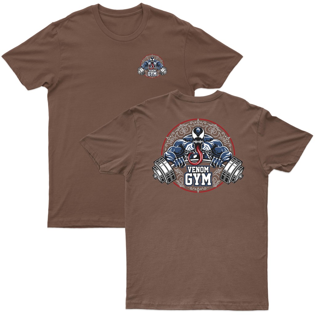 Camiseta Treino Moda Fitness Homem Aranha Venom GYM Estilo Nerd Camisa Algodão Fio 30.1 Humor