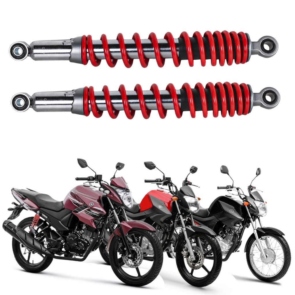 Par Amortecedor Gp7 Vermelho Ys Fazer 150 Ybr Factor 125 150 2019 2020 2021 2022 2023 2024