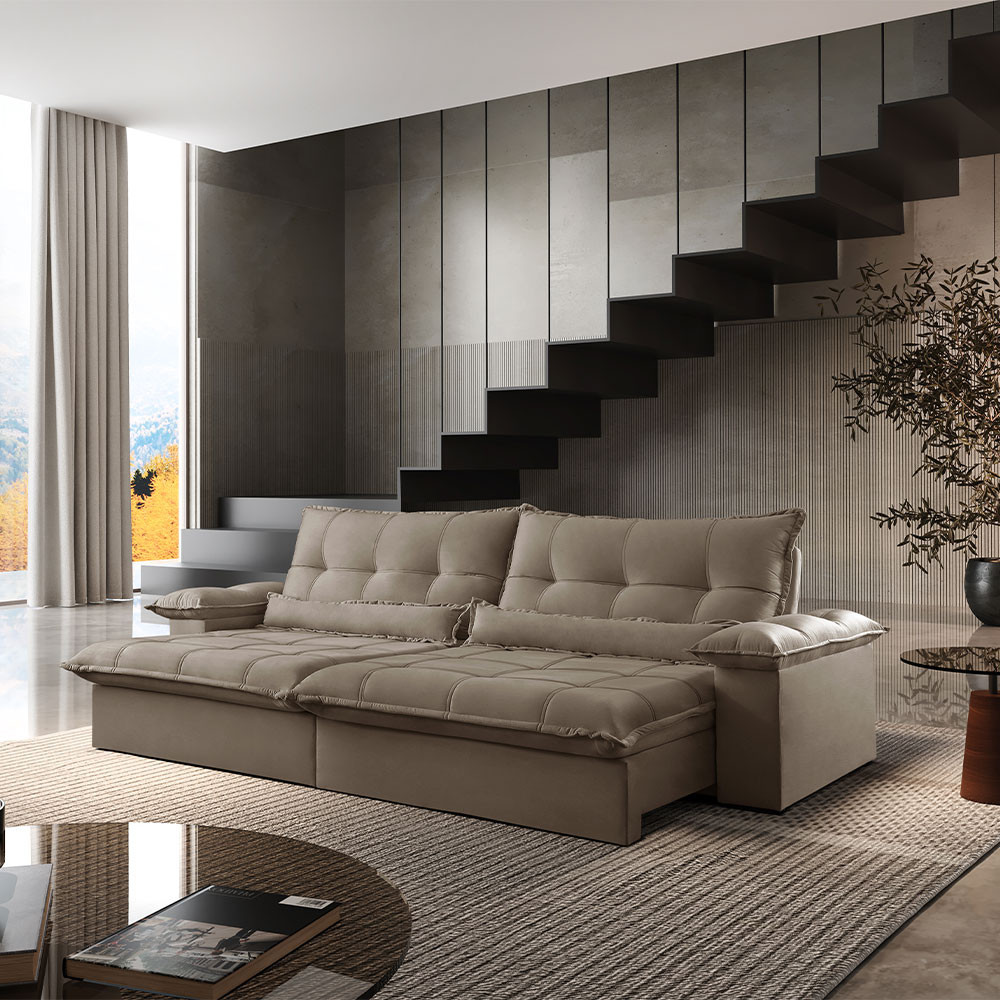 Sofá Vega 02 Módulos de 80cm Br 25cm Meu Sofá Online