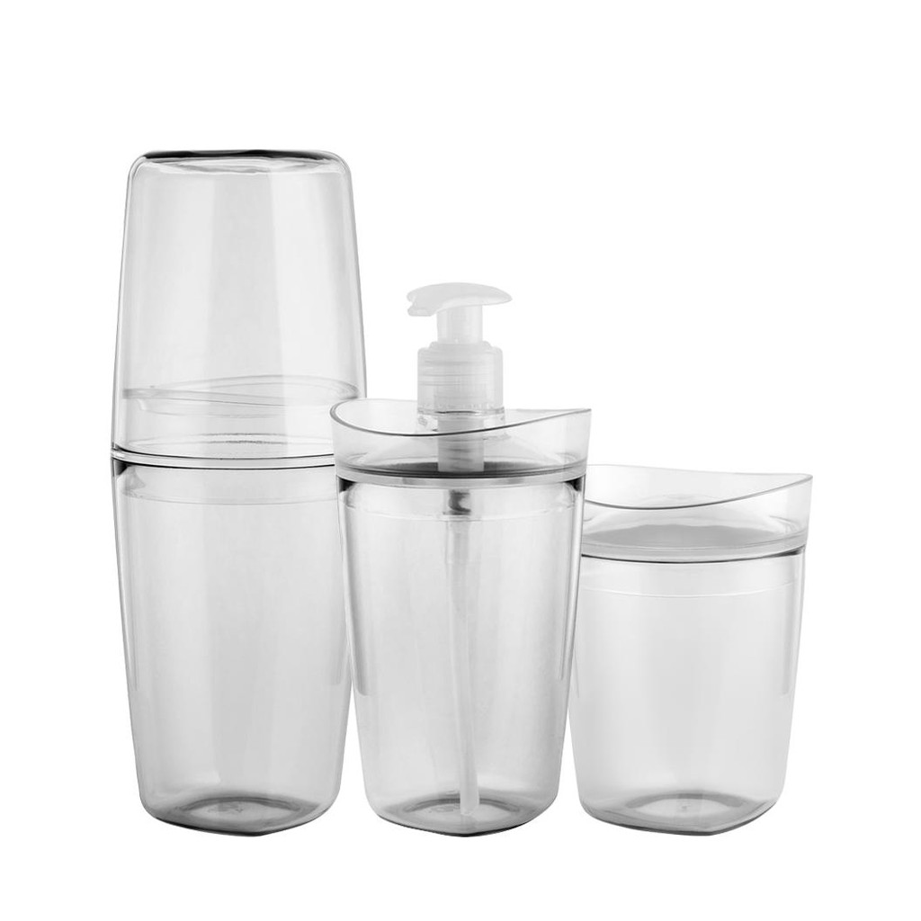 Kit banheiro completo Ou 3 peças Linha Tule Natural em Oferta na Shopee