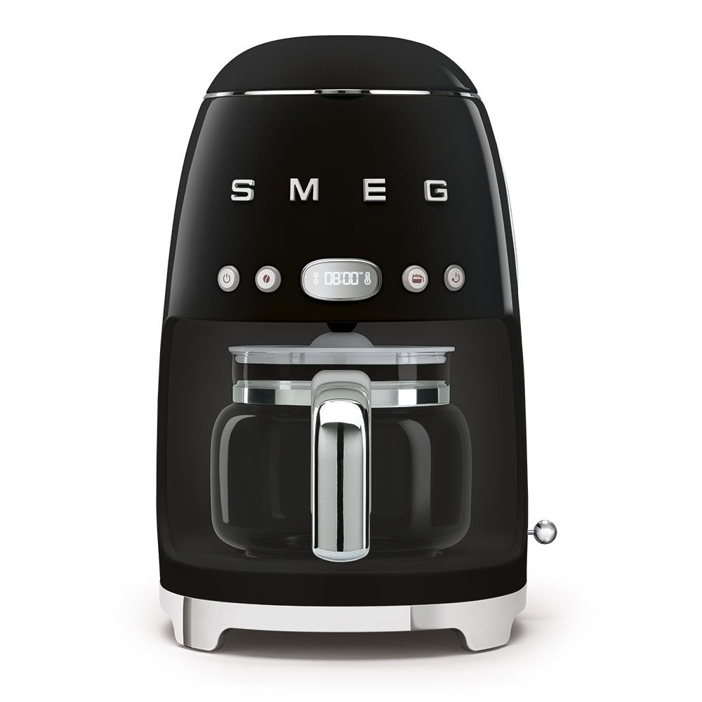 Máquina de Café de Filtro Smeg 1.4 l, Anni 50, Preto, 220V - DCF02BLBR