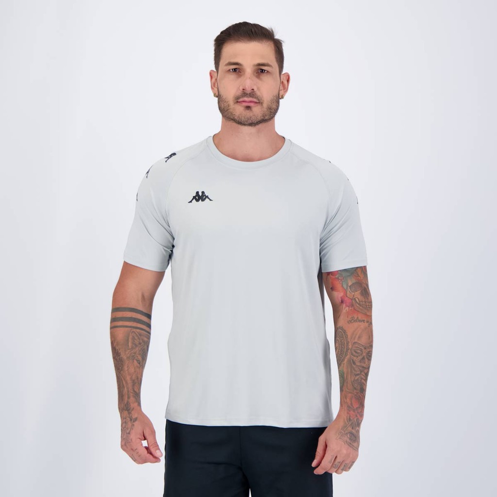 Camisa Kappa Garret Cinza em Oferta na Shopee