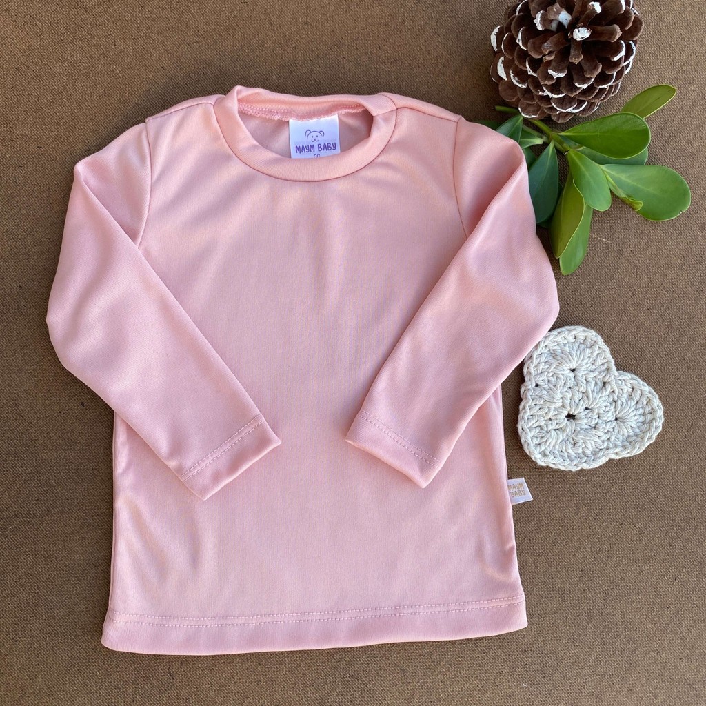 Blusa Segunda Pele Térmica Infantil Rosa Claro