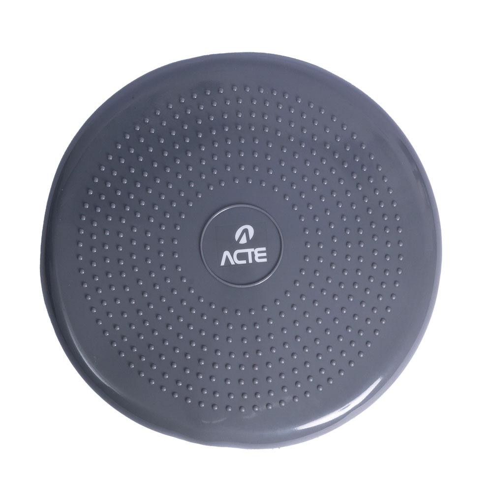 Disco de Equilíbrio 33 cm PVC Massageador T6 Cinza Acte