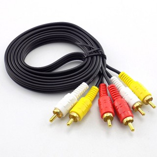 Cabo De Audio e Video  P2 / RCA 1.5M Para Aparelho de Som TV e DVD - Bommax