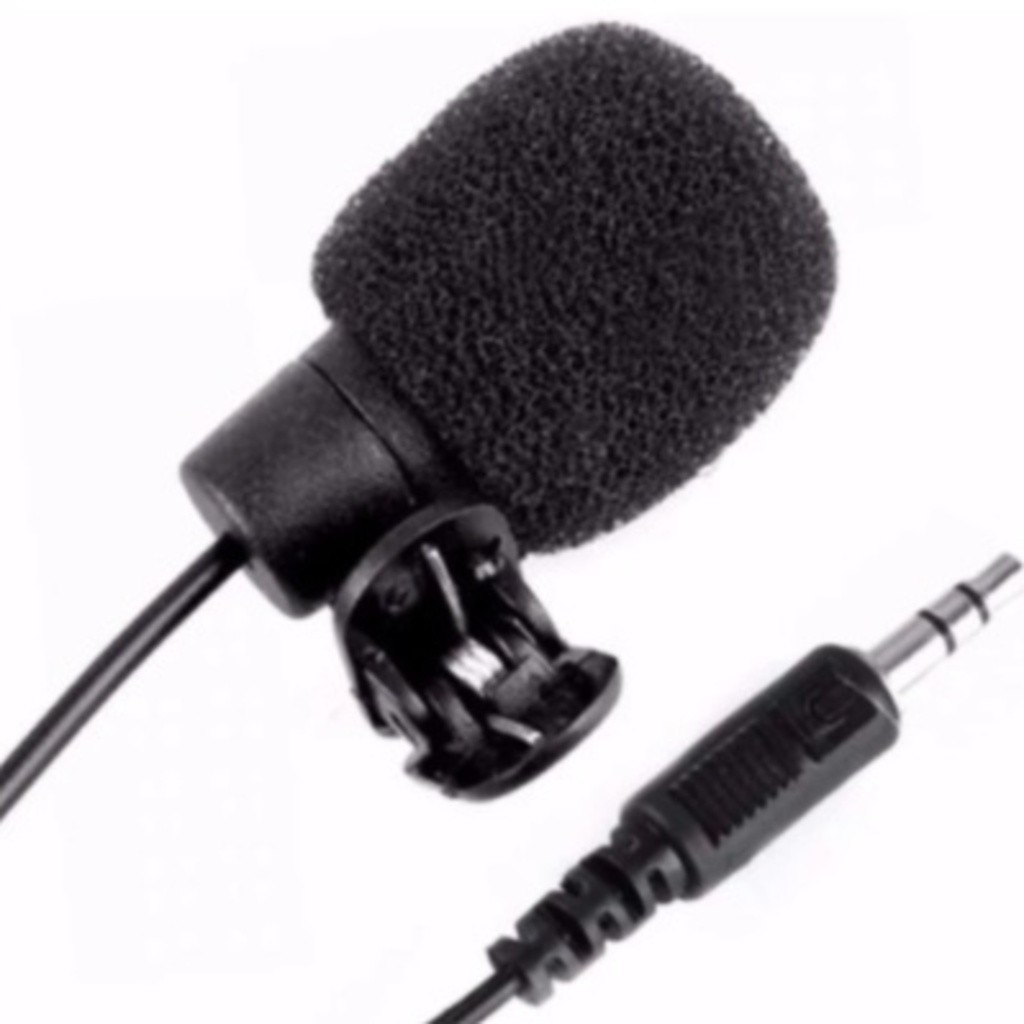 Microfone Lapela com Fio P2 3.5mm Clip Som Claro para Celular PC Notebook Gravação e Vídeo
