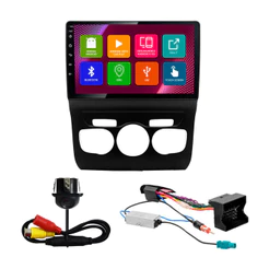 Kit Multimidia 10 Pol C4 Lounge 2013 2014 2015 2016 2017 2018 Android 2Gb Ram 32Gb Flash Quad-Core 2 Din Preto Wifi Gps