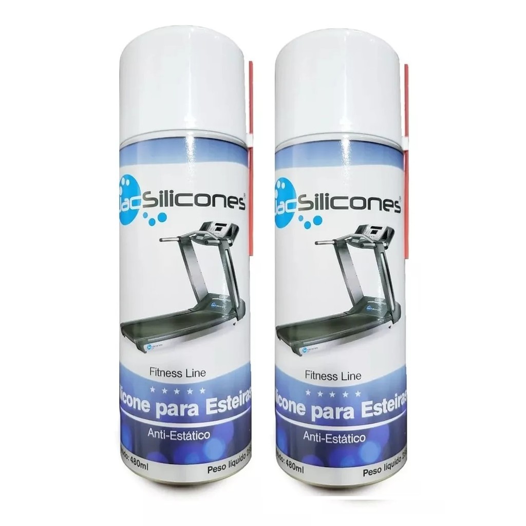 Kit 2 Silicone Óleo Lubrificante Spray Esteira 480 Ml Jac
