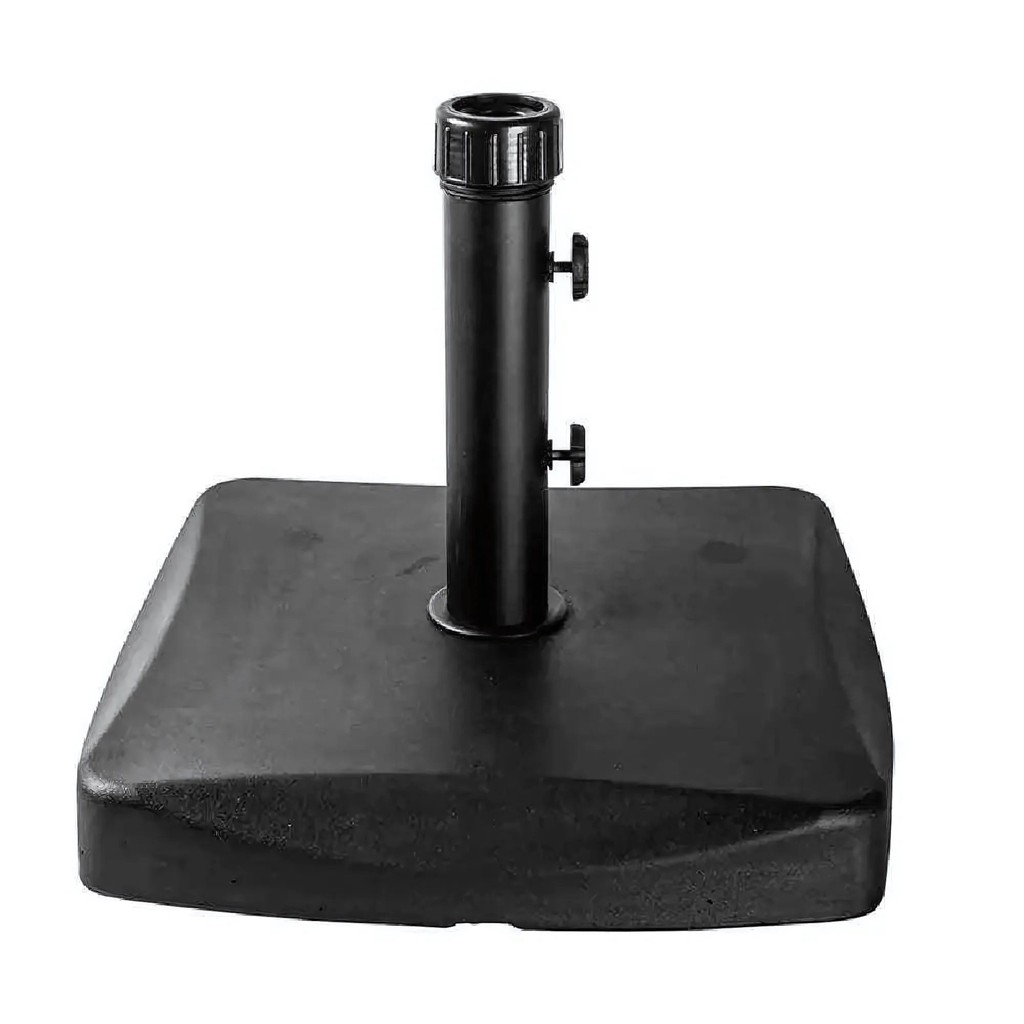 Base Para Ombrelone Quadrada Concreto Preto 25kg - Bel Fix