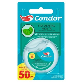 Fio Dental Condor Menta 50m - Embalagem com 6 Unidades em Oferta na Shopee