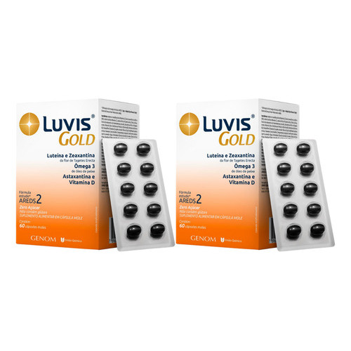 Luvis Gold Kit C/02 Caixas - C/60 Capsulas Cada Caixa