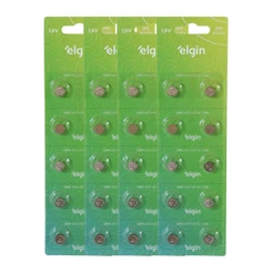 Kit 40 Baterias Pilhas Alcalina Lr41 1,5v 4 Cartela Elgin