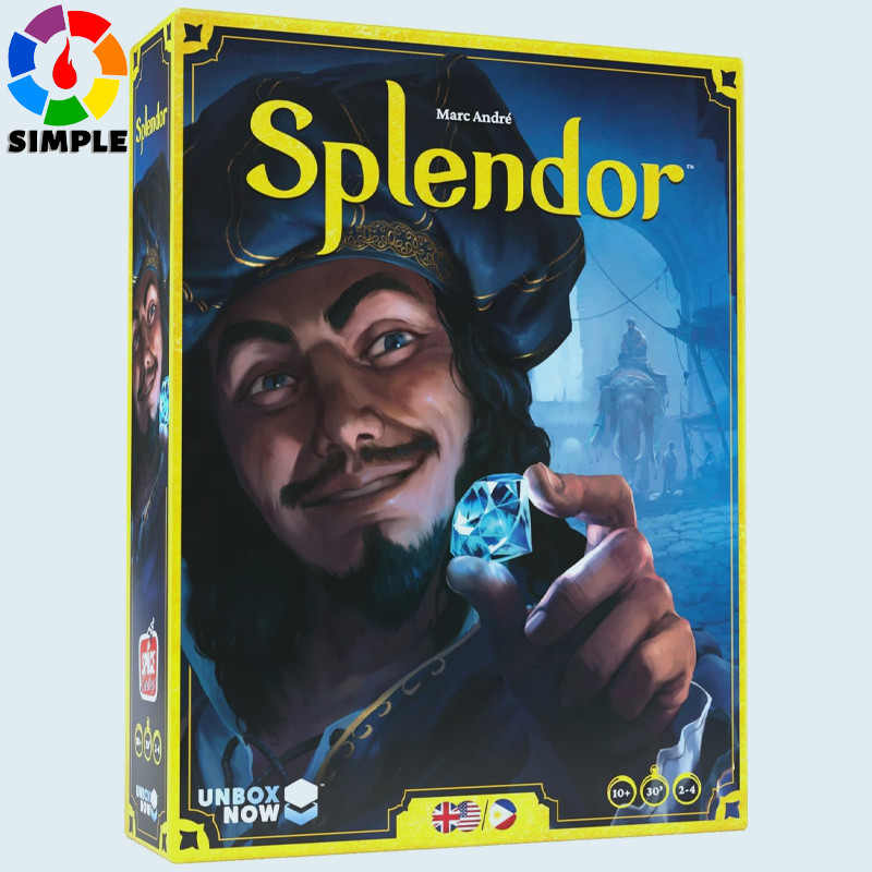 Splendor Board Game - Master The Art of Wealth and Prestige! - Engaging Gem Minding Strategy Game