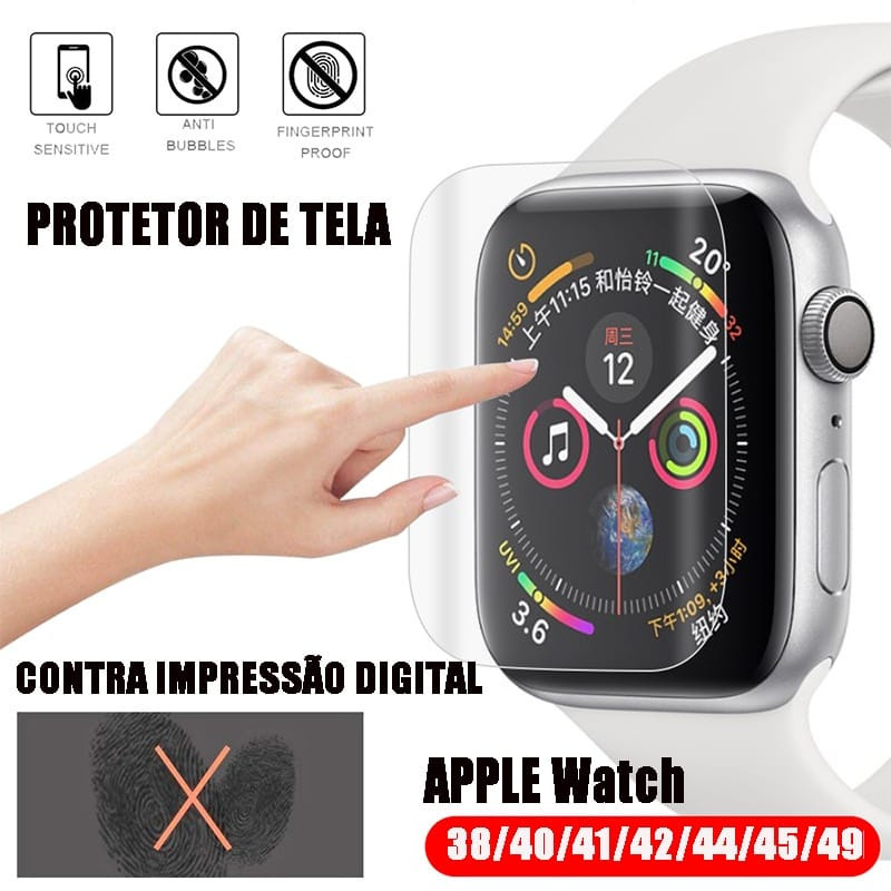 Pelicula Apple Watch Smartwatch vidro TRANSPARETE 3D vidro Curvada 49mm