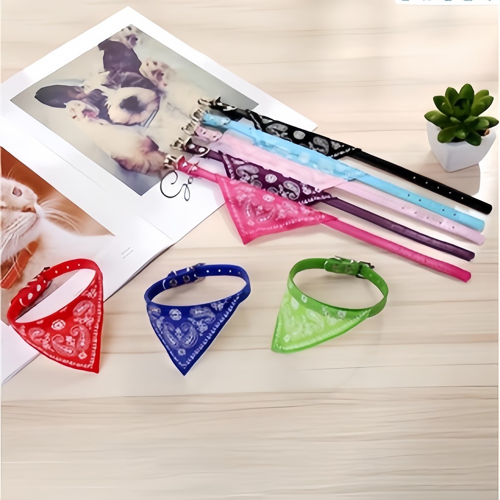 9  Uni Coleira Bandana Gato/Cachorro Filhote - Coleira Para Gato - Coleira Cachorro