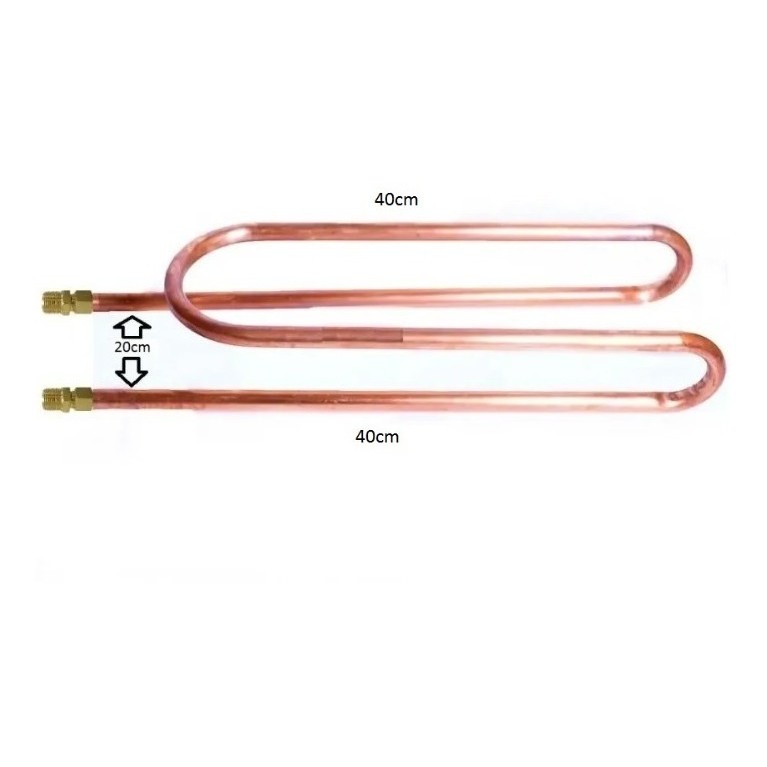 Serpentina Cobre 3/4 Pol Para Fogão A Lenha 40cm