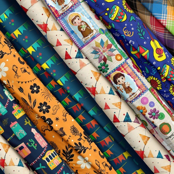 Tecido Tricoline Estampado 0,50x1,50 Xadrez Mesa Artesanato Costura Festa Junina São João em Oferta na Shopee