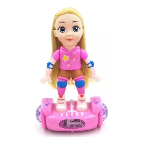 Boneca Brinquedo Overboard Com Luz E Som Bate E Volta 30 cm Envio Imediato