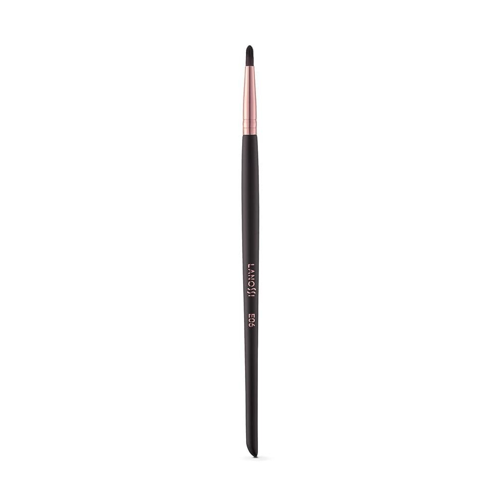 Pincel de Maquiagem para Delinear Reto Rosé Black E06 Lanossi - Beauty