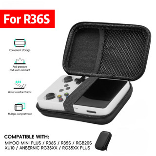 Bolsa Portátil De Armazenamento Compatível Com O RG35XX R35s R36S console De Jogos retro mini Eletrônica Preta