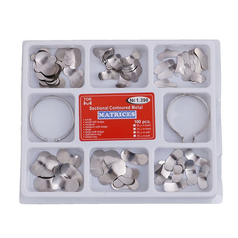 100 Unidades/Caixa Faixas De Matriz De Matrizes Com Contornos Seccionais No . 1.398 em Oferta na Shopee