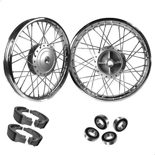 Jogo De Roda Completa Moto Honda Cg Titan Fan 150 Start 160