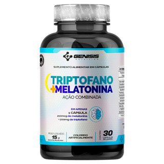L-Triptofano e Melatonina Concentrado ( Aminoácido ) 30 Cáps 210mcg Melatonina + 200mg triptofano !