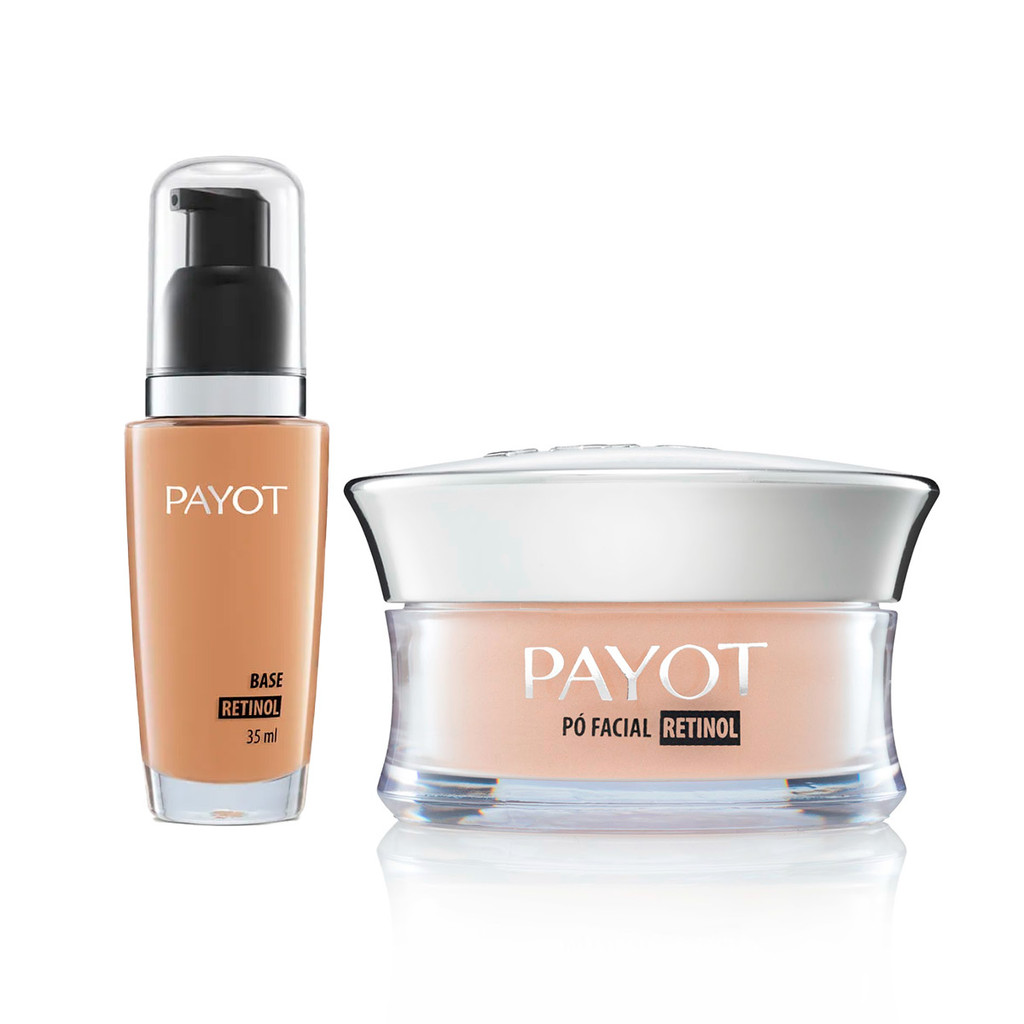 Kit Base Retinol Cor 60 + Pó Facial Retinol Iluminador Payot em Oferta na Shopee